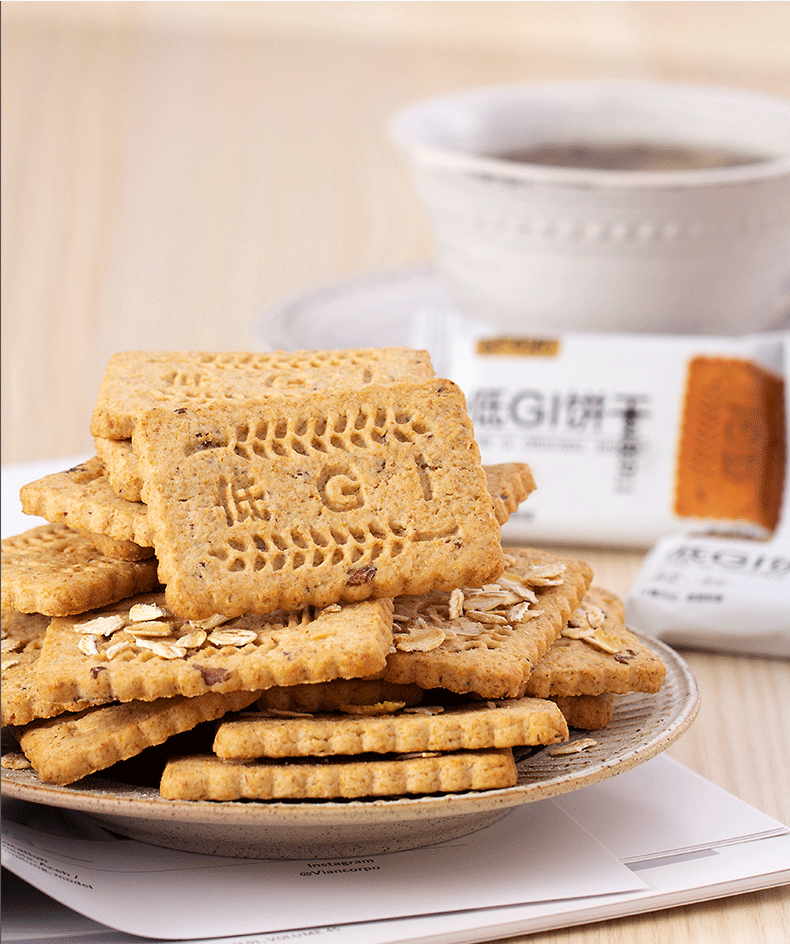 低i代餐饼干粗粮全麦妇食品无糖精妊娠糖尿人糖尿饼病人专用