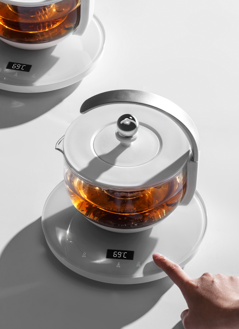 生活元素全自动家用黑茶煮茶器养生小型迷你办公室多功能玻璃茶壶月牙