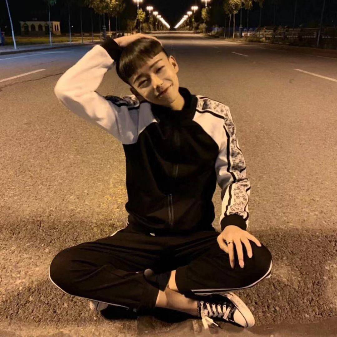 社会男套装秋季快手网红同款双g外套休闲裤精神小伙修身运动服潮臻涩