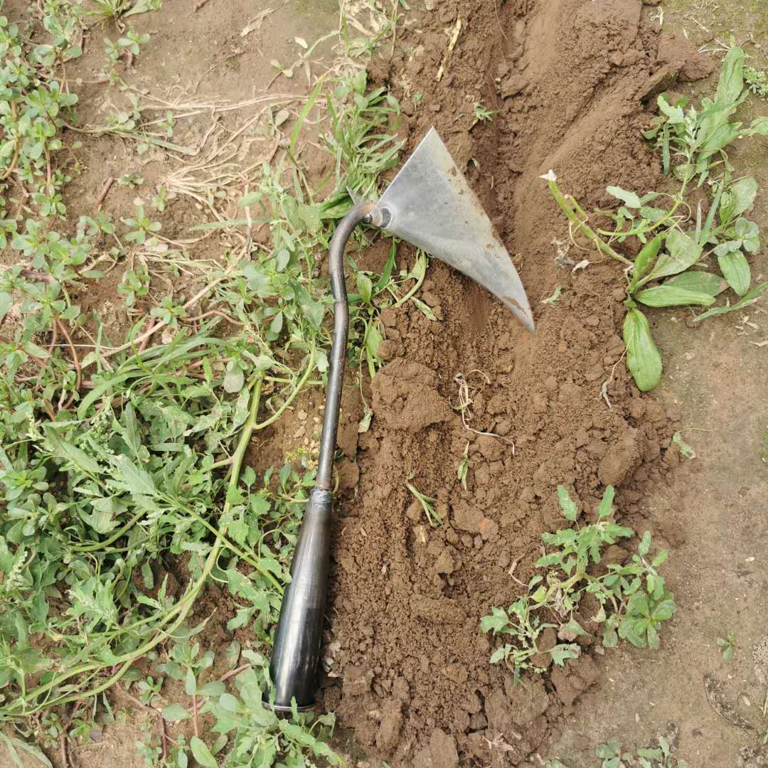 起垄开沟锄挖沟三角锄头搂沟尖头锄松土农用尖嘴锄园艺除草种菜锄三维