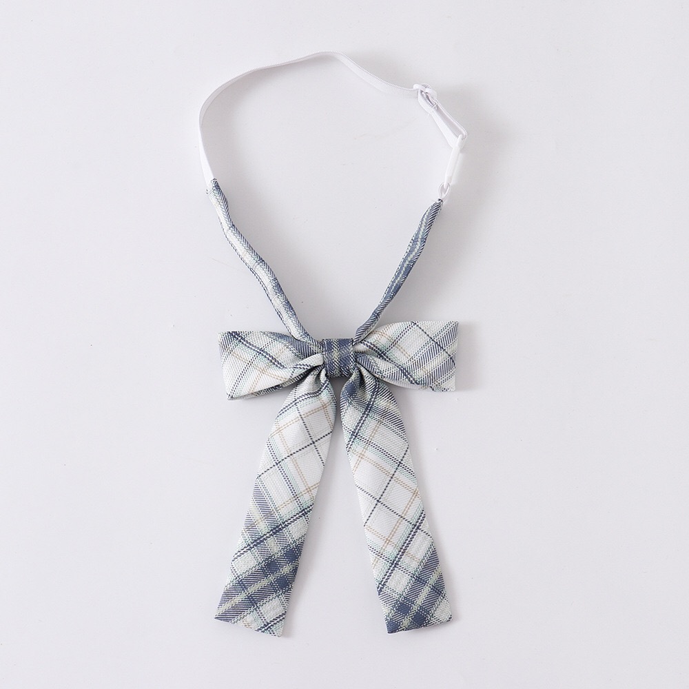 newlakejk制服灰绿格配饰温柔一刀小酸奶白皇后云深日系领带领结领花