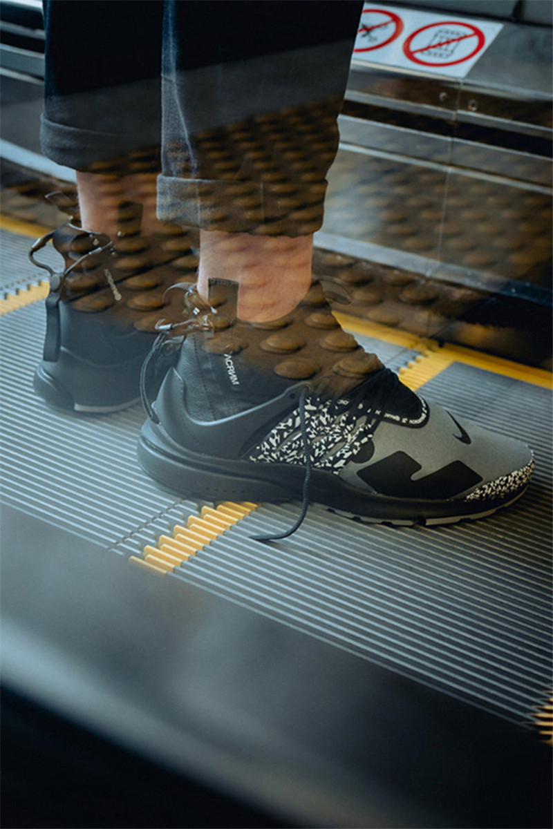 耐克acronymxnikeairprestomid联名机能拉链中帮男女运动跑步鞋