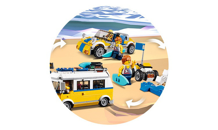 乐高(lego)拼插玩具31083 lego乐高玩具创意系列三合一巡航大历险