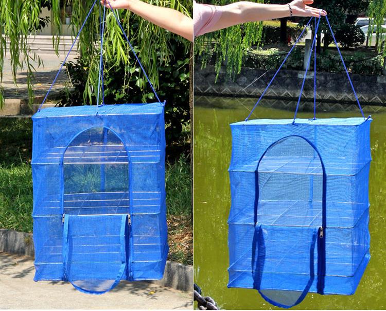 工具 折叠晒干笼鱼网鱼笼土豆干东西晾晒鱼干晒菜器家用新款防蝇速干