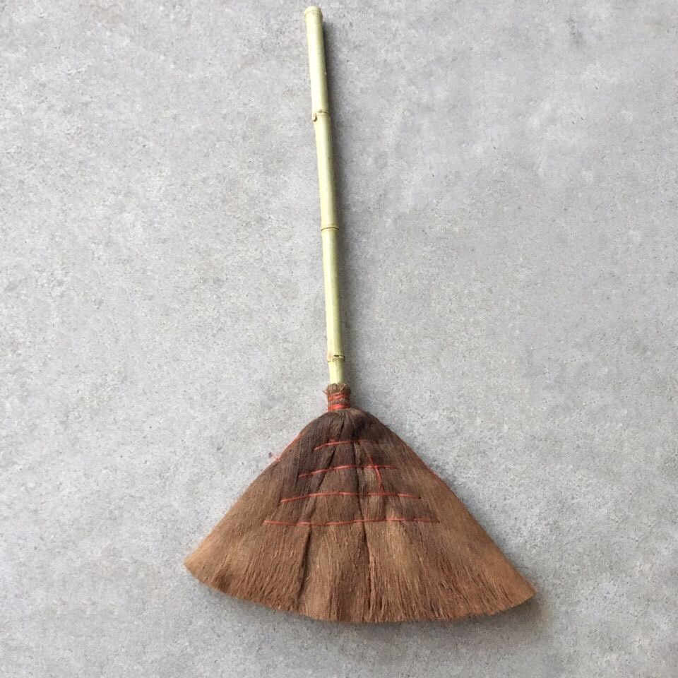 工艺棕扫把天然纯手工制作棕扫帚家用学校工厂不粘头发鬃毛扫把