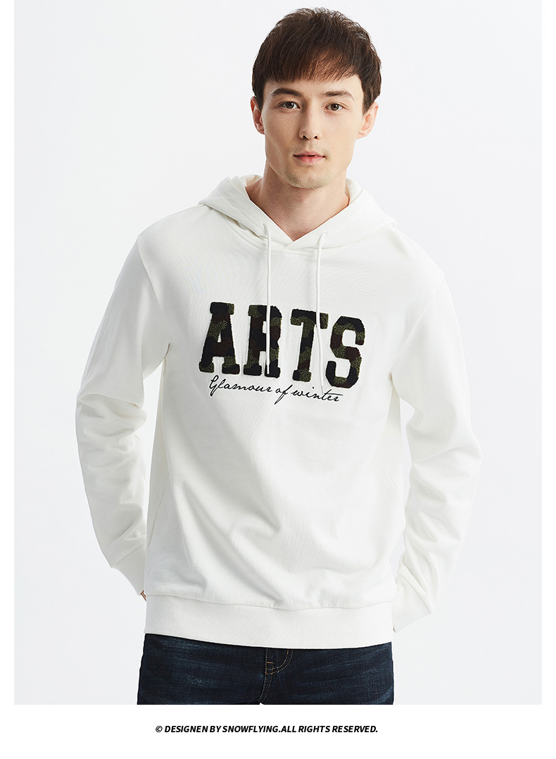 雪中飞卫衣男潮时尚韩版男生宽松连帽秋装外套青少年帅气秋衣服薄