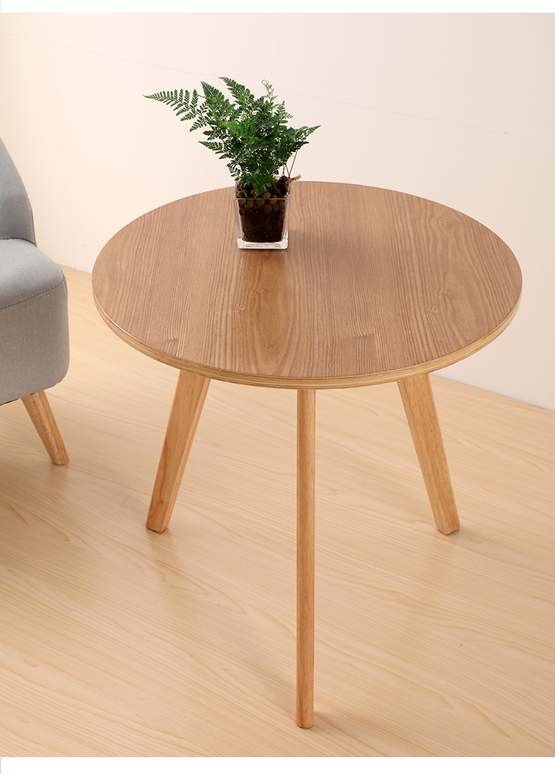 苏宁严选 小茶几迷你茶桌小圆桌茶几移动茶台实木北欧茶几简约现代小