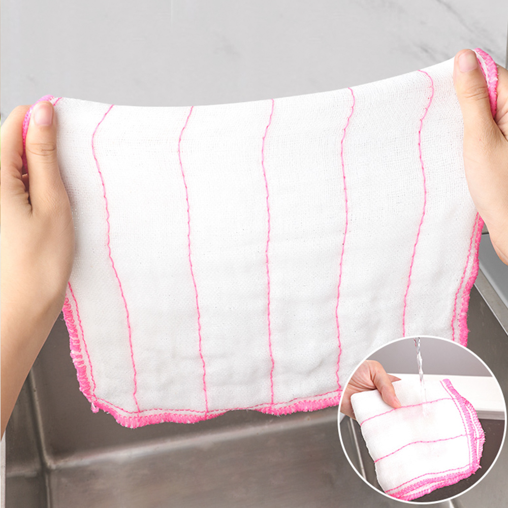 30cm30cm9片装0921云娜棉柔厨房抹布加厚吸水不掉毛纤维洗碗巾家务