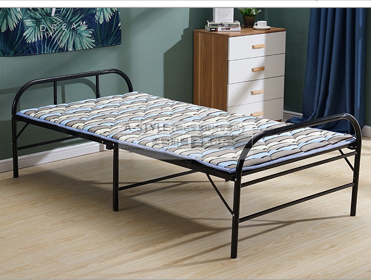 苏宁放心购折叠床单人家用铁床高40午睡床双人钢丝床成人铁架床12米