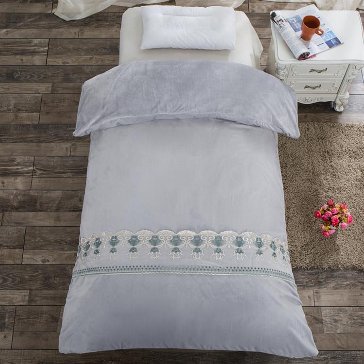 京弗床单/被罩/床笠 美容床被套水晶绒被罩美容院专用被子被芯纯色