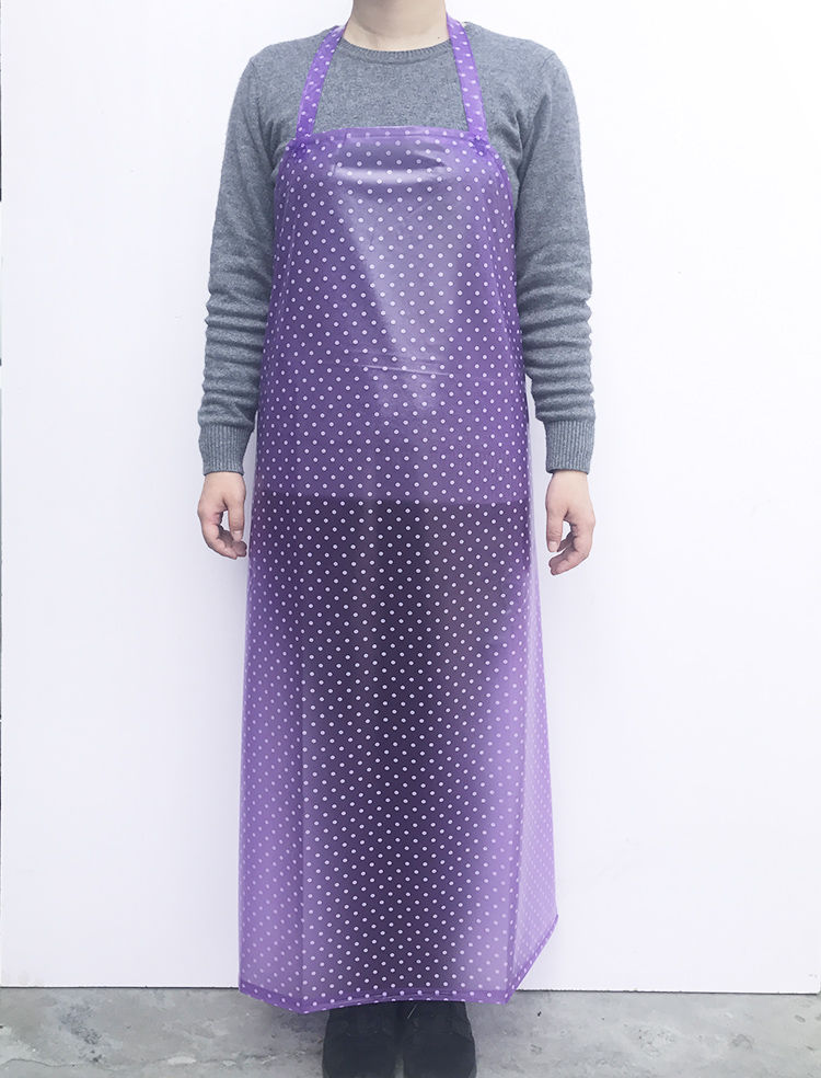 防水防油pvc围裙长款加厚男女厨房透明塑料胶围腰水产专用工作服pvc