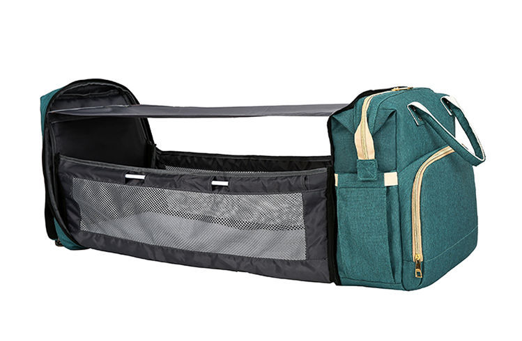 母婴包新款便携式折叠婴儿床妈咪包多功能大容量妈妈外出双肩背包