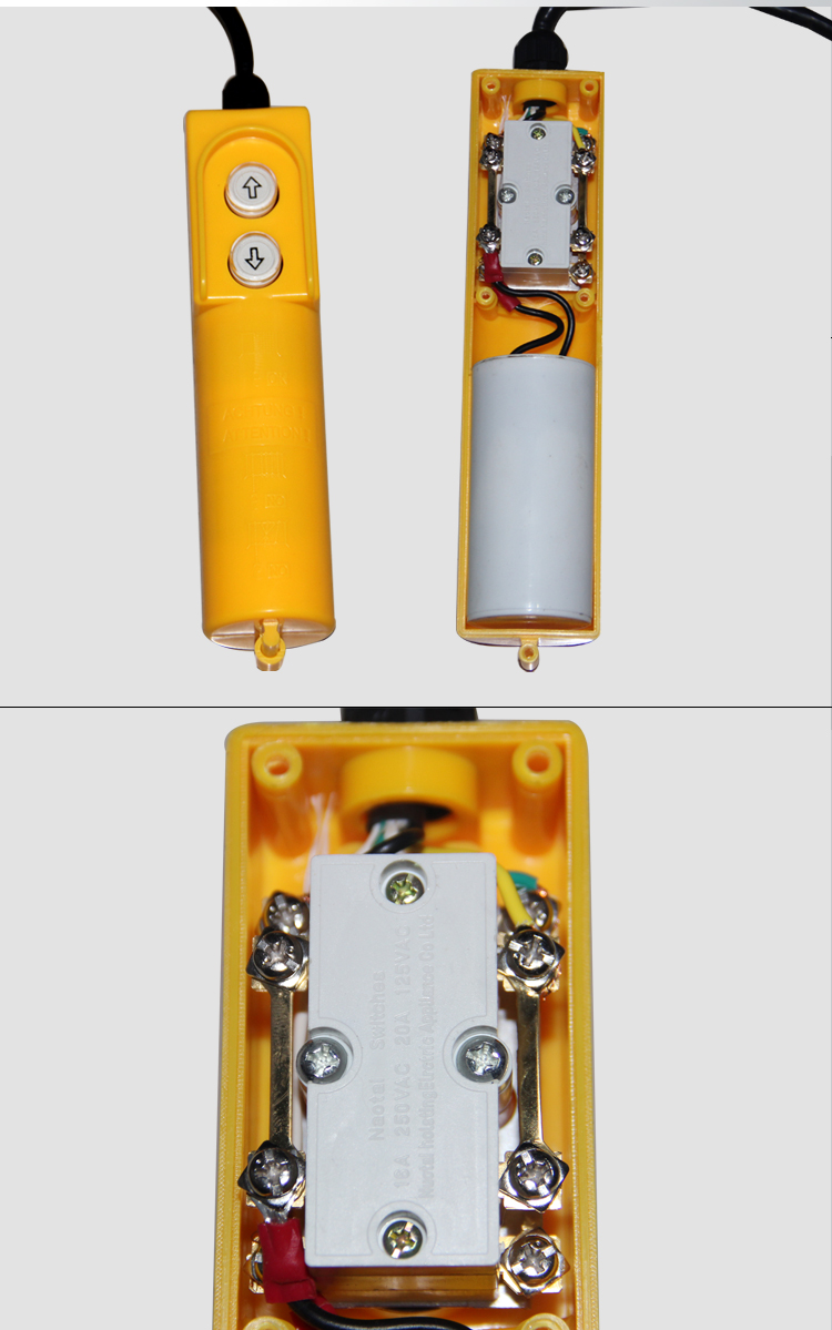 微型家用220v起重机吊机开关电动葫芦正反卷扬机控制器升降机按钮 61d