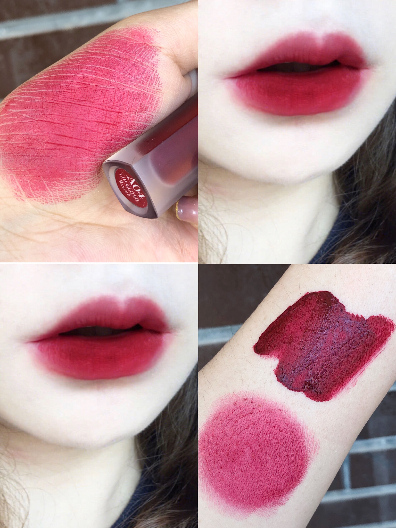 福利泰国小众atreus哑光雾面唇釉干枯玫瑰梅子色持久不脱妆口红