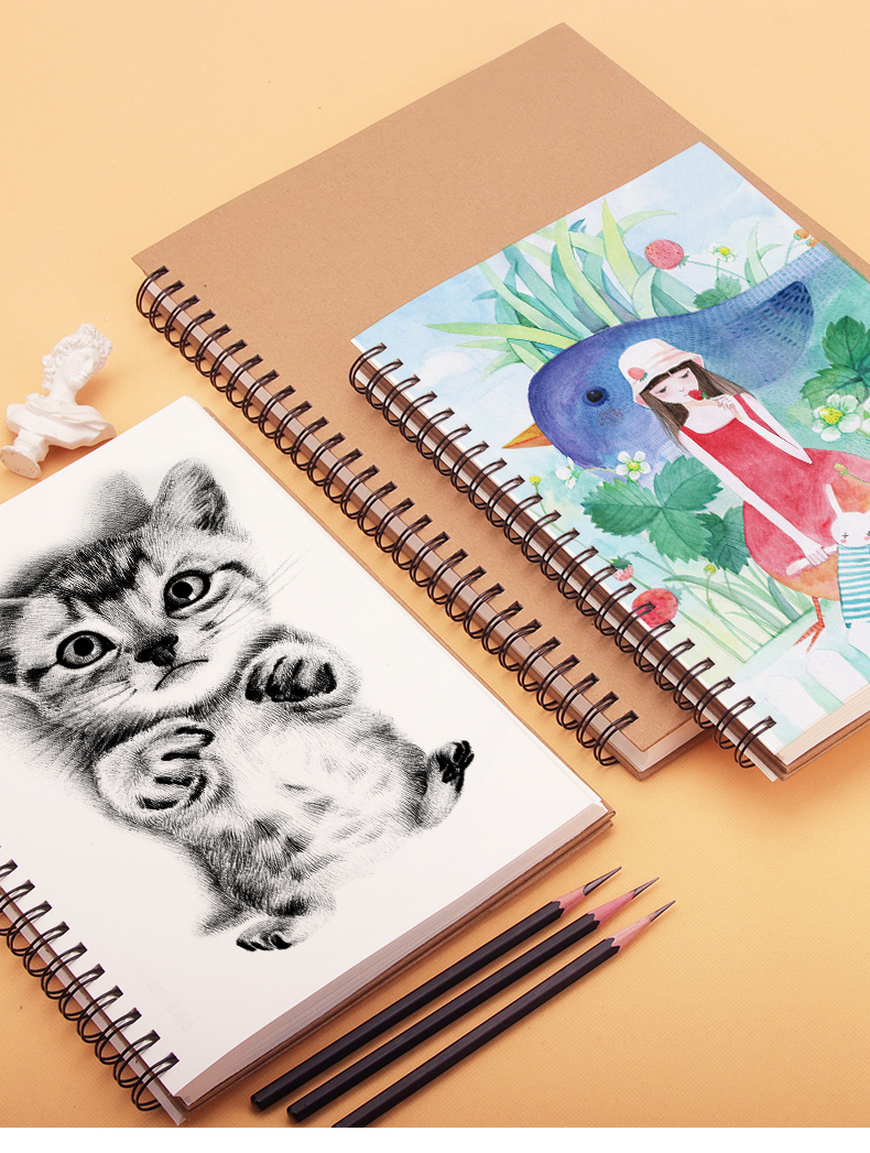 素描本16k速写本a4马克笔专用绘画本8开画画本厚纸画册本子手绘空白图