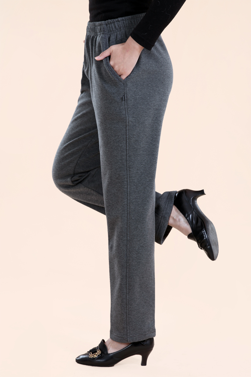 珂卡慕kekamu老年人运动裤春中高腰女裤子紧腰大码妈妈加绒休闲裤