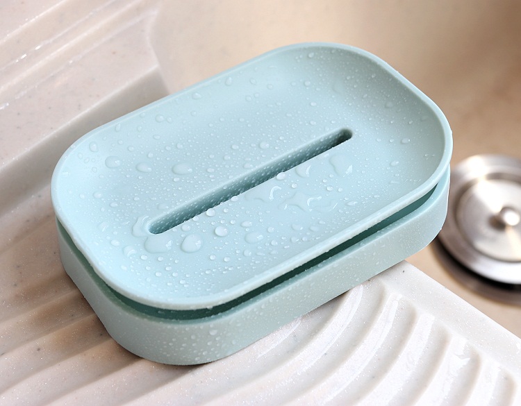 大号肥皂盒子简约香皂盒沥水香皂架双层肥皂托卫生间家用洗衣皂盒