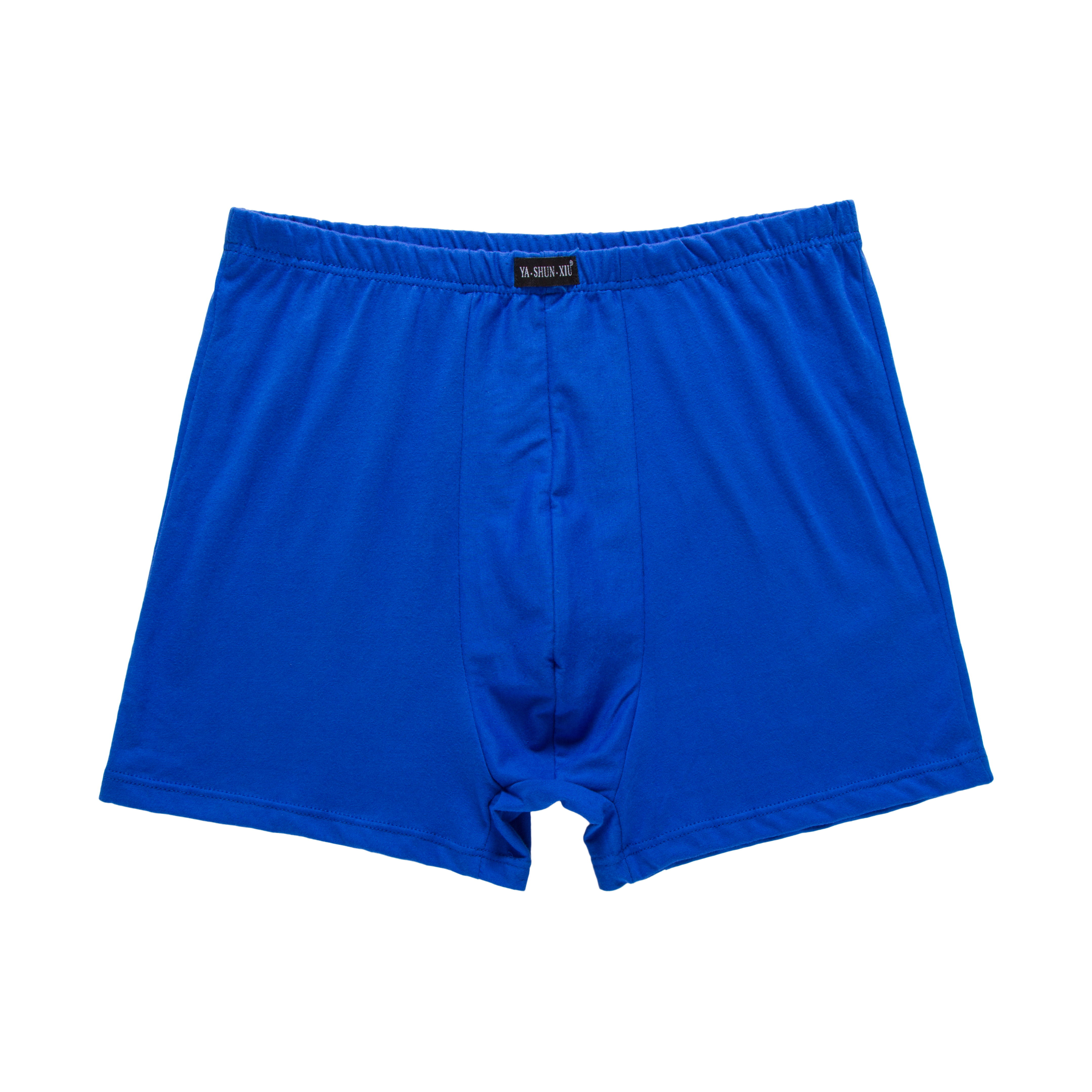 中老年人本命年大红色男士宽松肥佬内裤加大码四角裤棉平角裤头 fish