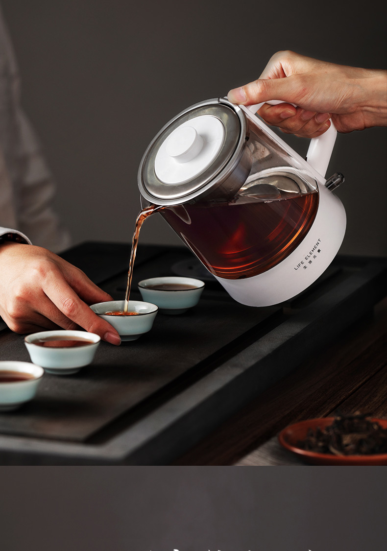 生活元素加厚玻璃多功能煮茶器燕窝壶炖盅隔水炖家用花茶全自动