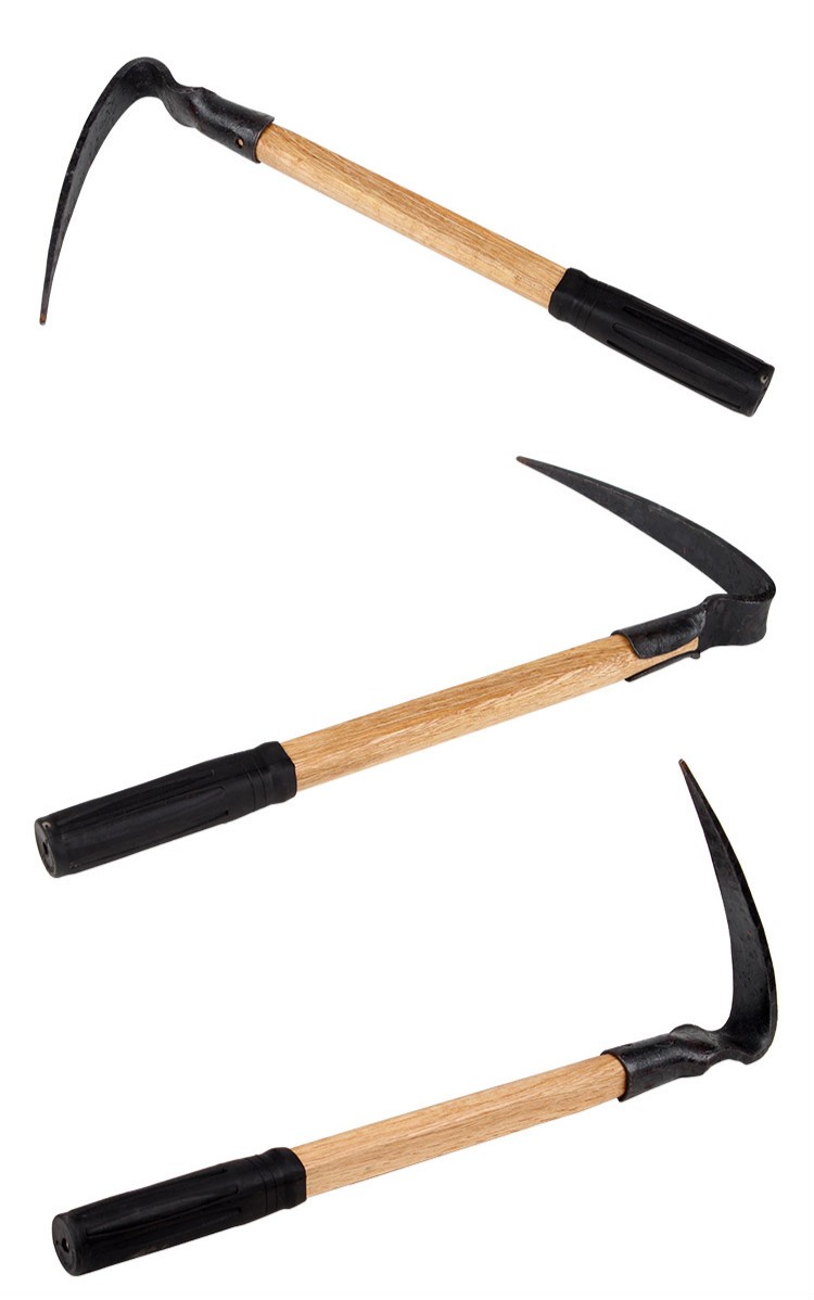 定做 锻打尖镐 草锄双钩锄 锄头采药园林艺工农具