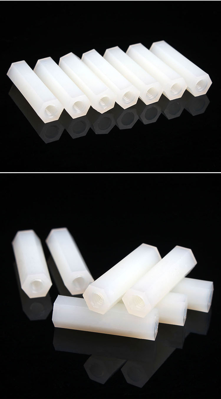 隔离柱双通六角尼龙柱塑料支撑柱绝缘柱主板机箱螺柱环保m3m4