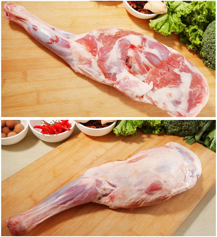 夏也【有检疫证附调料】冷冻羊前腿1只 单重约3斤 羊小腿 烤羊腿原料 