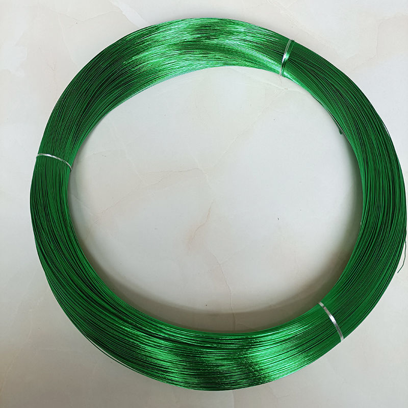 《花艺彩色铁丝线 整卷手工diy发财树22号细铁丝丝网花纽扣花制作