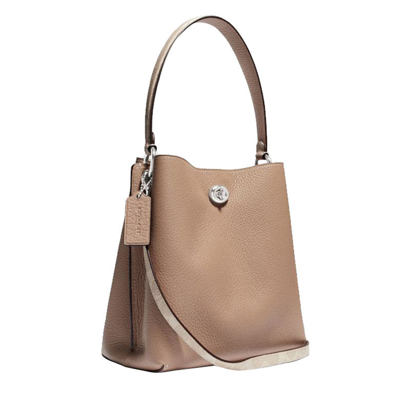 coach蔻驰charlie21号水桶包8910121522125cm牛皮革pvc