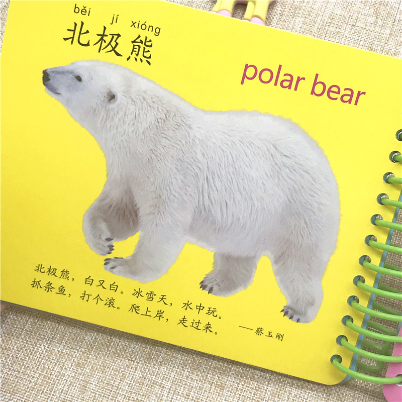 3岁婴儿启蒙认知卡片幼儿识图翻翻看大卡 儿童看动物世界动物乐园美味