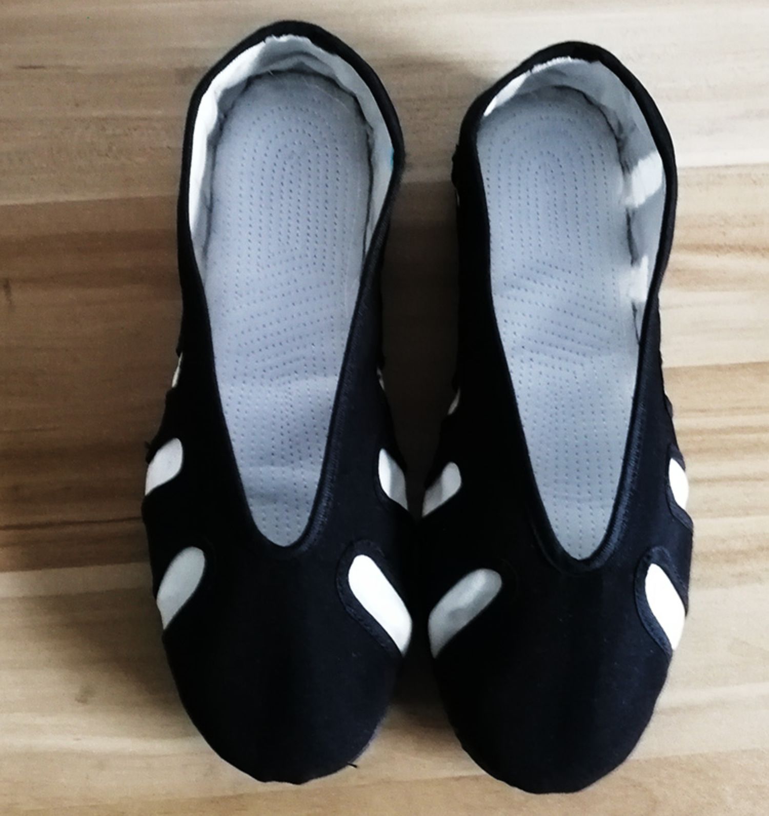 武当十方鞋晨练道教道士鞋太极拳鞋武术鞋太极练功鞋云勾鞋道鞋 黑色