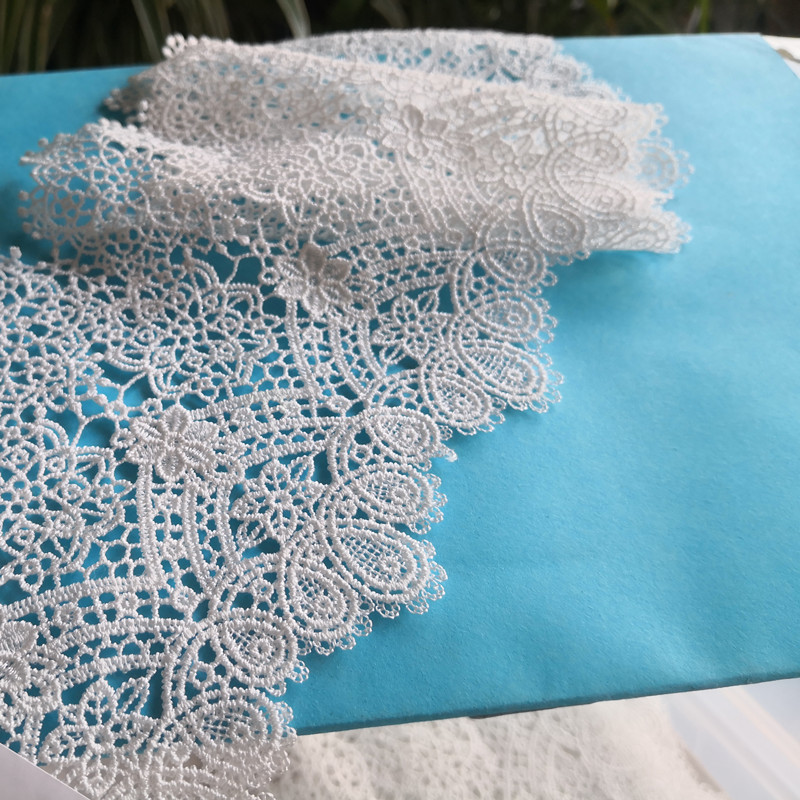 3米白色水溶l蕾丝花边窗帘抱枕沙发罩花边辅料水溶单边穿丝带6米宽度