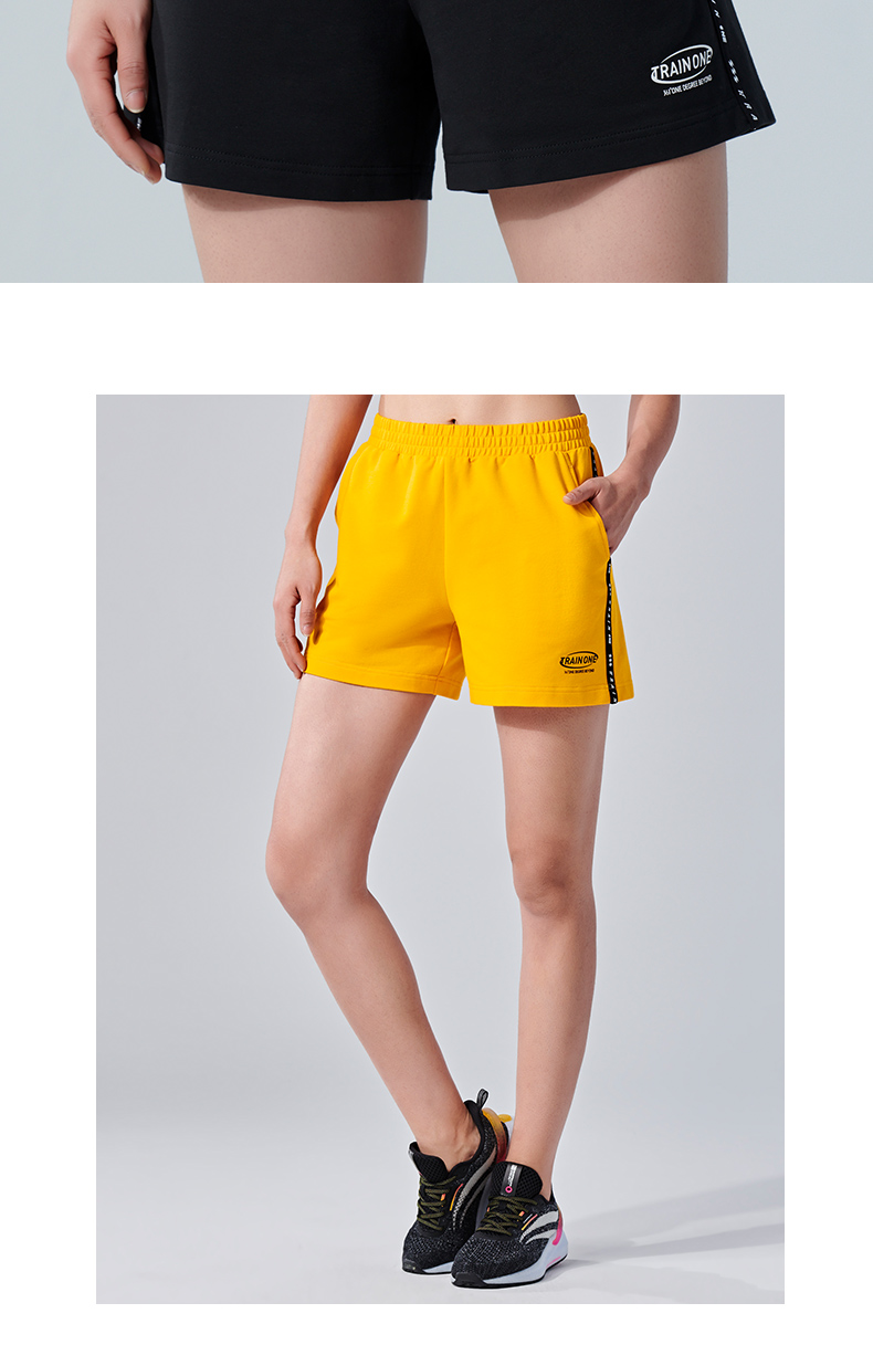 361°运动短裤 361°运动短裤女夏季常规休闲舒适跑步训练休闲裤