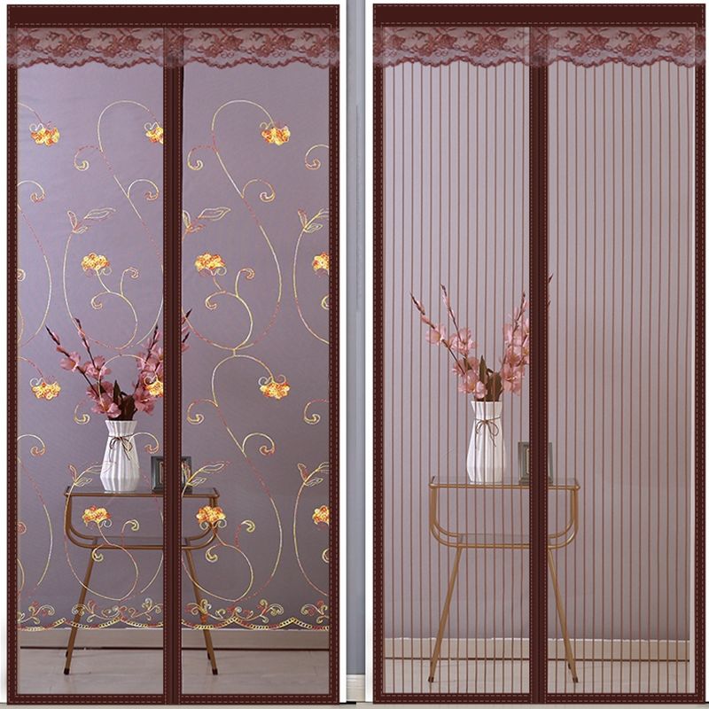 防蚊门帘夏季家用高档磁性网纱门纱窗帘自吸魔术贴磁铁对吸隔断帘