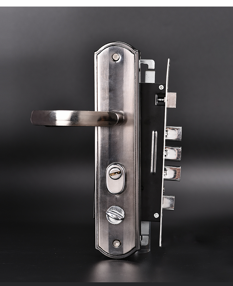 jing ping防盗门锁套装家用通用型锁具入户门锁大门锁双开门锁天地锁