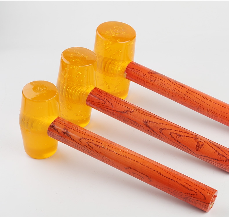 透明橡皮锤回固塑料榔头橡胶锤皮锤香槟锤木工瓷砖装修橡胶锤子工具