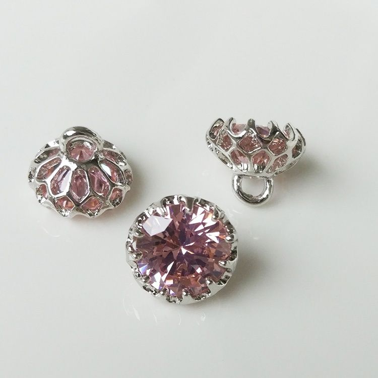 1厘米锆石小纽扣钻石纽扣男女士开衫裙子服装小扣子衬衫扣手缝扣1厘米