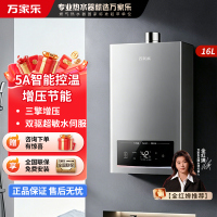 万家乐燃气热水器 [智尚E9]5A一级恒温增容热水器16L家用节能变频抗风防冻智控
