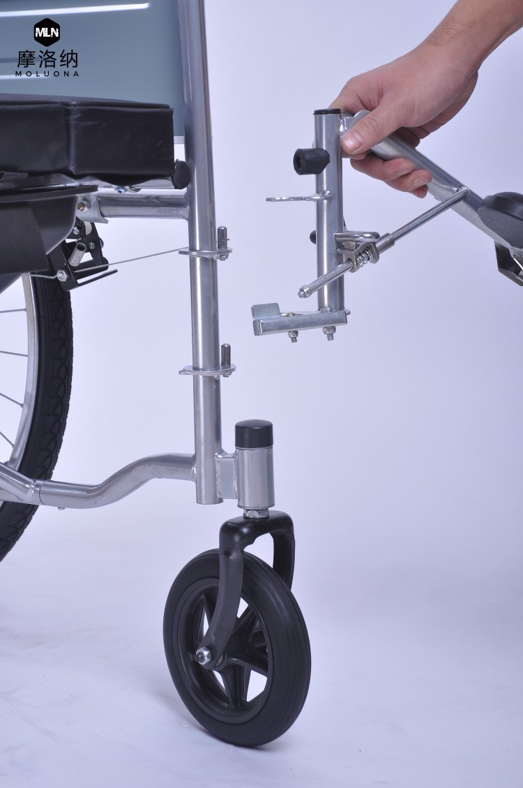 定做轮椅配件轮椅腿托整套小腿电镀喷涂小腿带脚踏板腿托垫