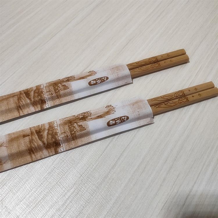 牛皮纸一次性筷子套包装纸袋创意清明上河图筷套酒店饭店筷套