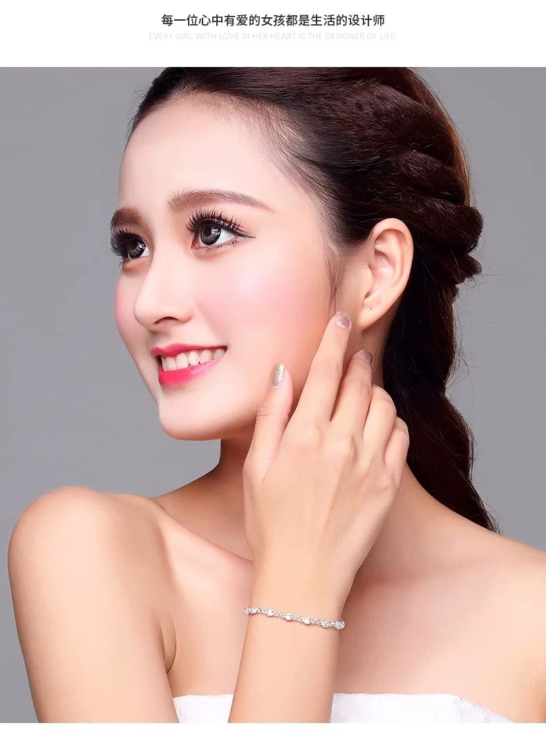 999纯银镂空手链财运滚滚转运珠少女妈妈生日礼物银饰品