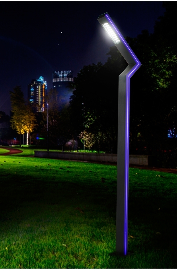 定制3米led铝型材庭院灯4米景观灯户外道路灯小区草坪灯