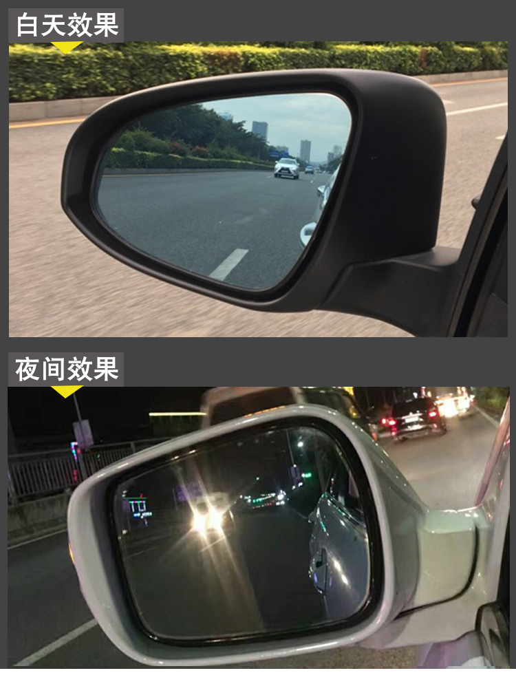 荷葉汽車後視鏡炫目雨貼膜眩光倒車鏡水反光鏡遠光藍膜