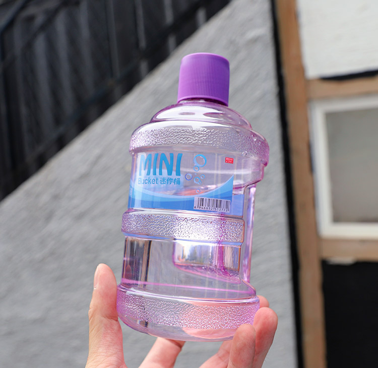 天便携饮水机水桶塑料水杯创意潮流抖音网红防摔随手杯可爱少女 定制