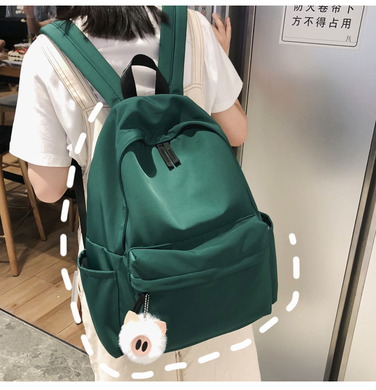 霂咔ins风书包女韩版高中大学生潮牌森系少女大容量双肩包背包