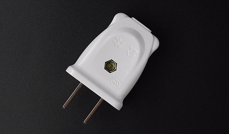 公牛二脚插头10a单相二极扁脚可拆组装安全2眼220伏电源插脚 1个