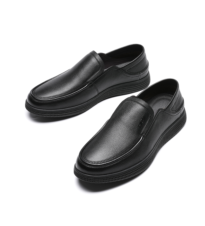 红蜻蜓男士2020春秋皮鞋真皮爸爸鞋男鞋厚底防滑软底商务休闲皮鞋