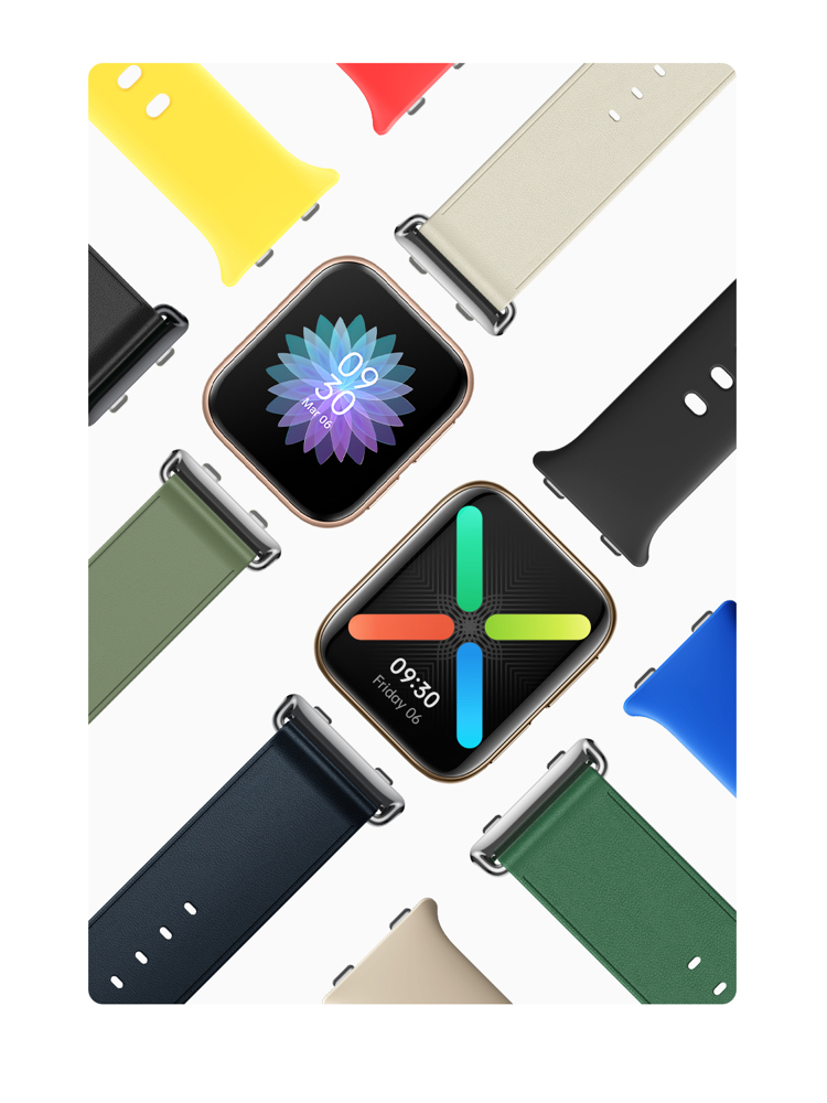 新品oppowatcheva版明日香智能手表esim通信双曲面柔性屏21天长续航