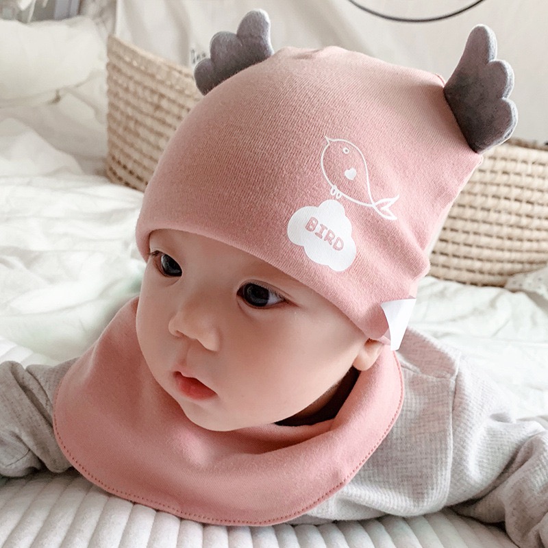 《婴儿帽子春秋薄款婴幼儿纯棉胎帽超萌可爱新生儿帽子男女宝宝夏季