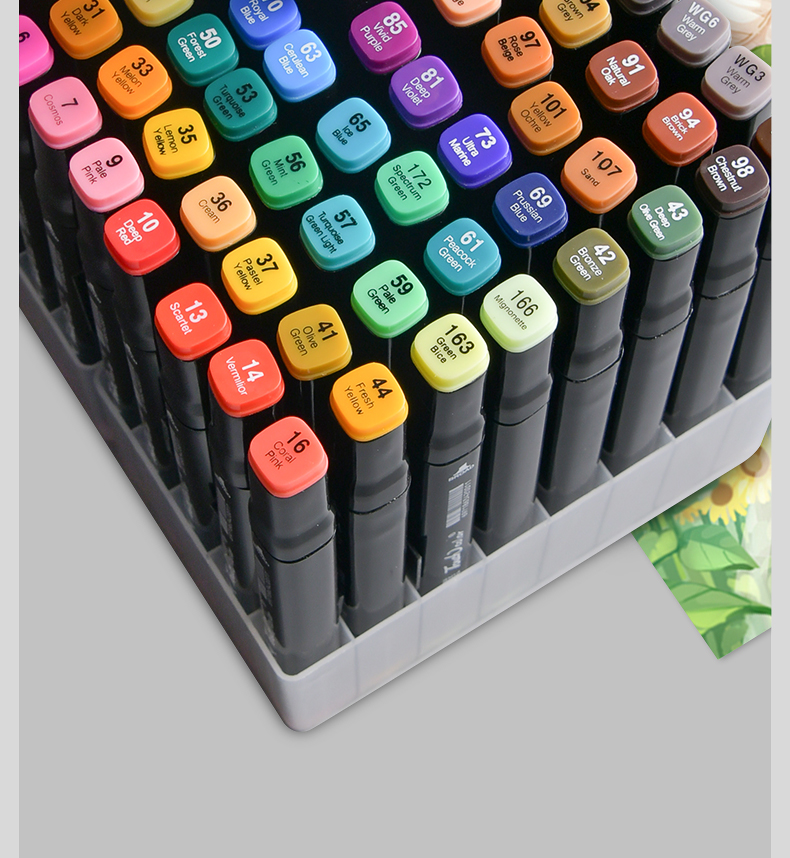 双头马克笔套装正品美术学生动漫专用肤色绘画彩色儿童水彩笔手绘设计