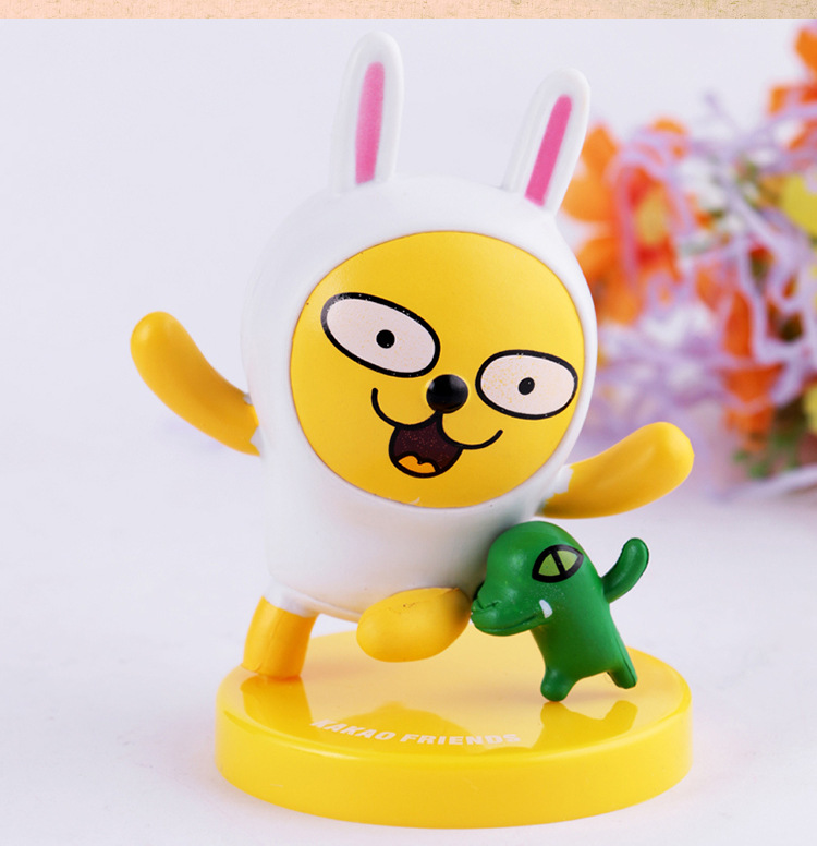 米芬工艺韩国kakaotalk表情公仔6款滑稽表情pvc搪胶公仔盒装